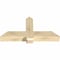 Ekena Millwork Eugene Rough Sawn Timber Gable Bracket, Douglas Fir, 48"W x 24"H x 6"D x 6"F, 12/12 Pitch GBW048X24X0606EUG00RDF - alternate 2